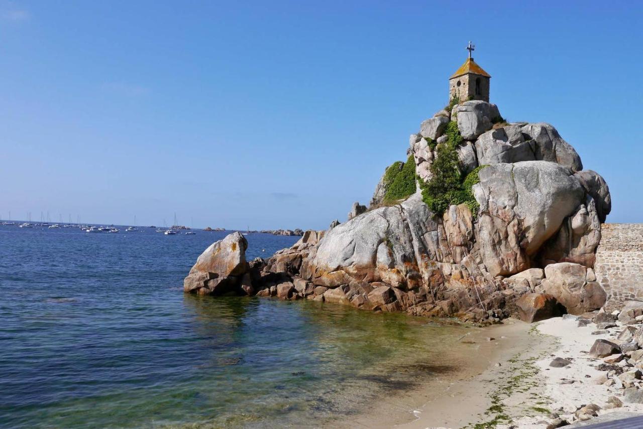 Jacuzzi Professionel Les Pieds Dans L'Eau Plage A 50 M Trévou-Tréguignec Kültér fotó
