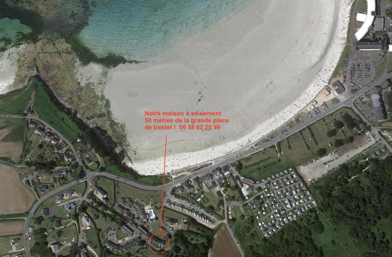 Jacuzzi Professionel Les Pieds Dans L'Eau Plage A 50 M Trévou-Tréguignec Kültér fotó
